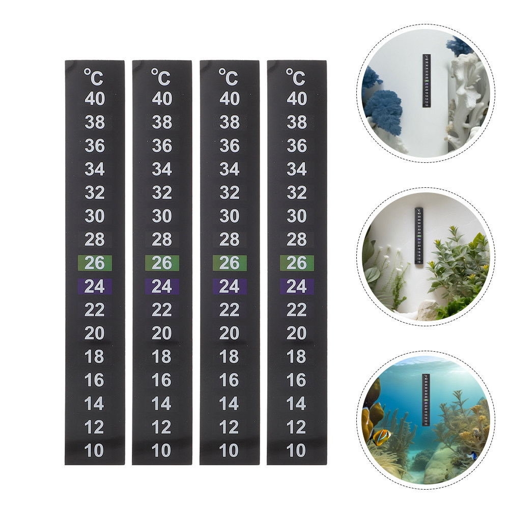 Temperature Strip Thermometer - 8Pcs Aquarium Temperature Gauge Sticker Fish