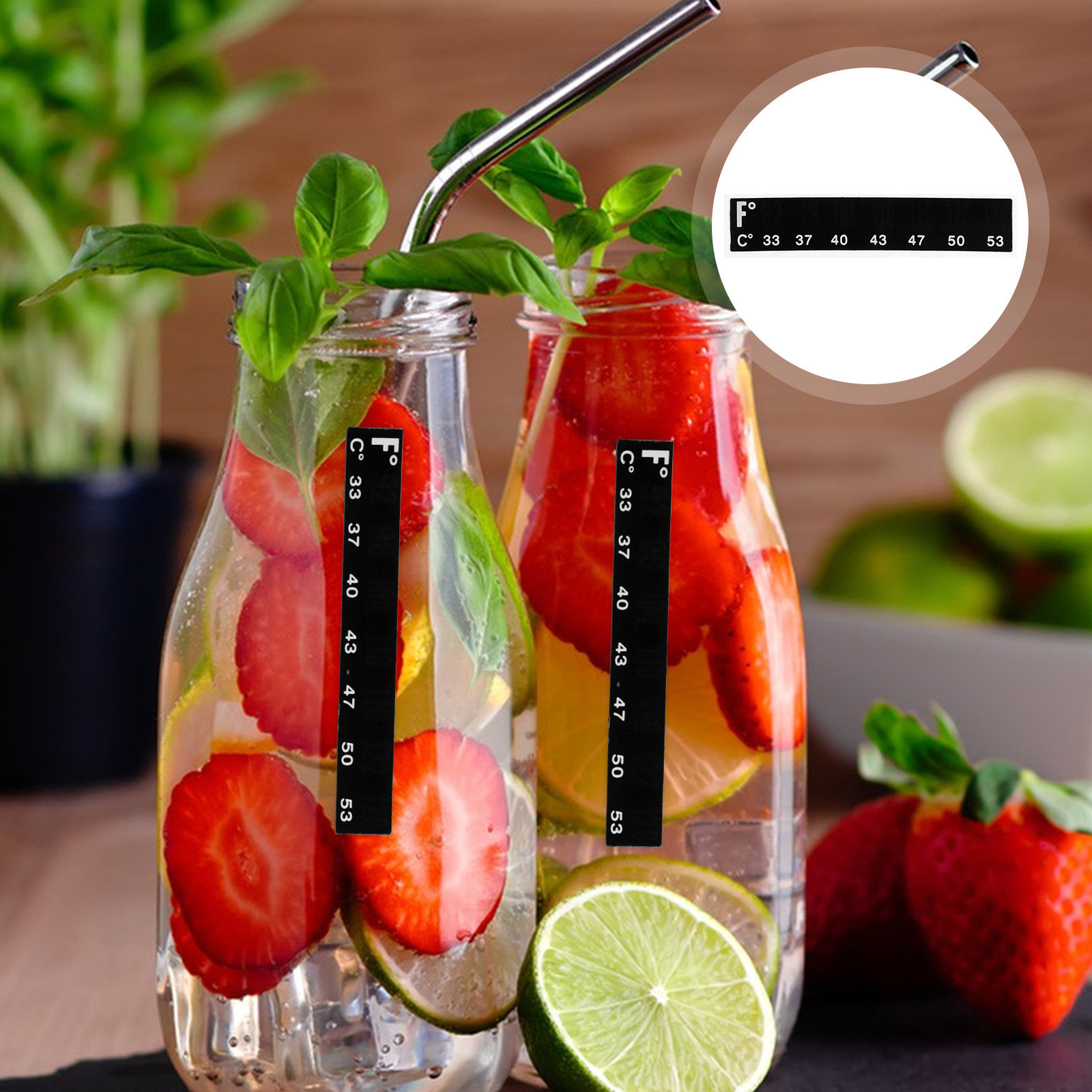Temperature Strip Thermometer - 10Pcs High Precision Adhesive Thermometer Strip