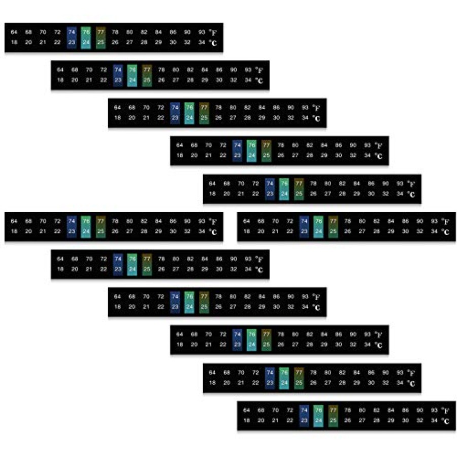 Temperature Strip Thermometer - 12 Pcs Stick on Thermometer Strips