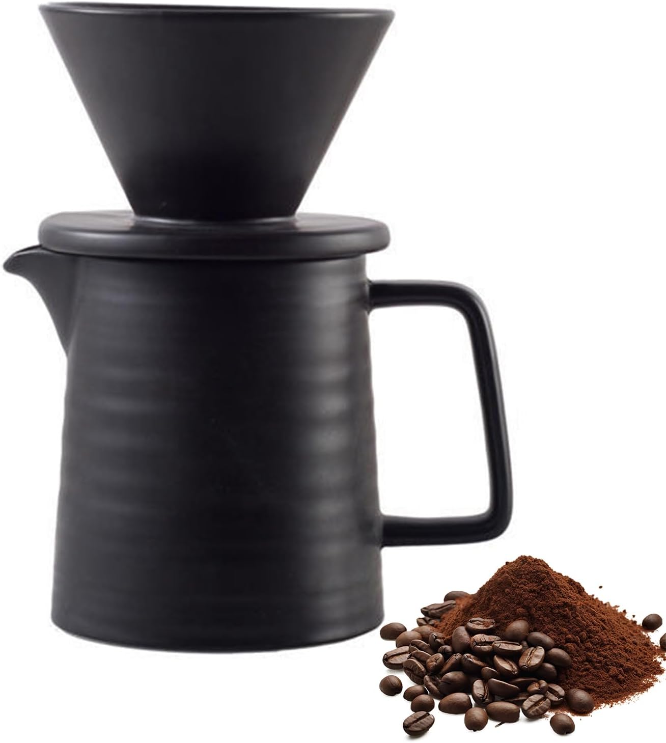 Coffee Equipment Set - 2-piece Porcelain Hand-pour Coffee Maker Set