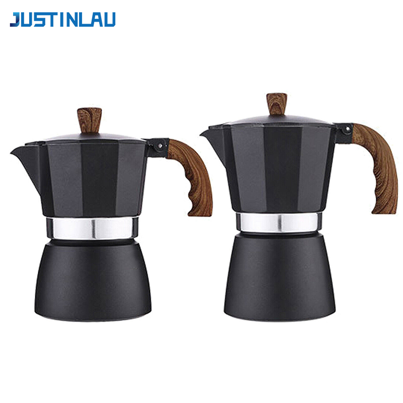 Coffee Equipment Set - JUSTINLAU Coffee Moka Pot 150ml/300ml Vintage