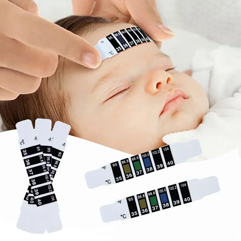 Temperature Strip Thermometer - 10/20Pcs Forehead Head Strip Thermometer Water