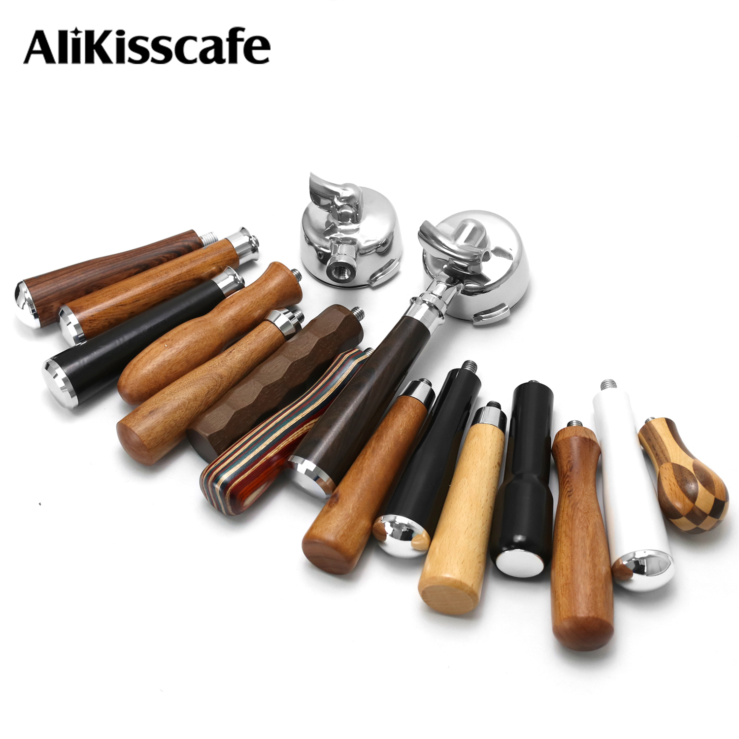 Coffee Equipment Set - Coffee Portafilter Nake M10 Wood Handle
