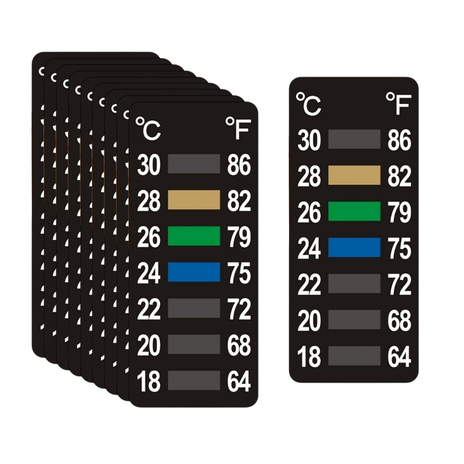 10Pcs Temperature Strips Tempe - Temperature Strip Thermometer のレビューと価格