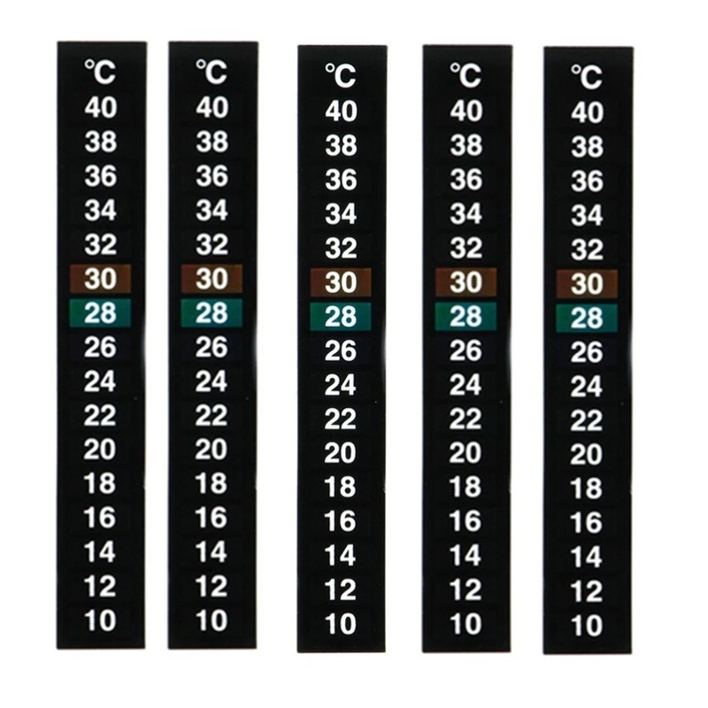 5pcs Betta Fish Tank Thermomet - Temperature Strip Thermometer のレビューと価格