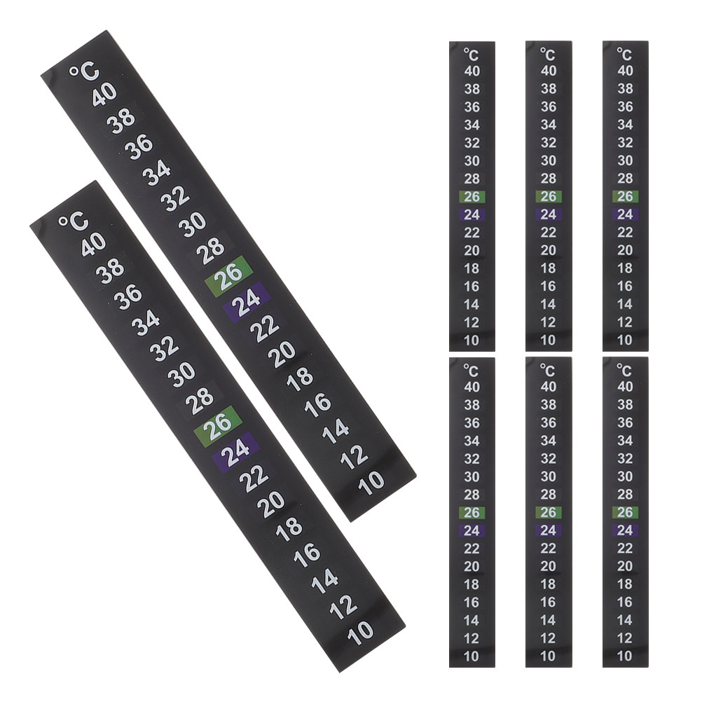 8Pcs Aquarium Temperature Gaug - Temperature Strip Thermometer のレビューと価格