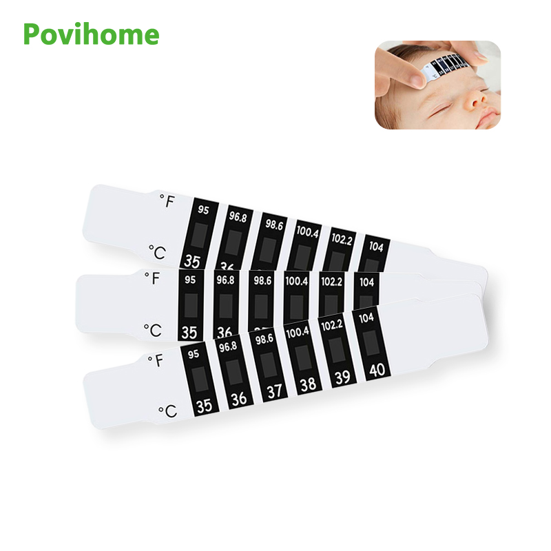 5pcs Child Forehead Temperatur - Temperature Strip Thermometer のレビューと価格