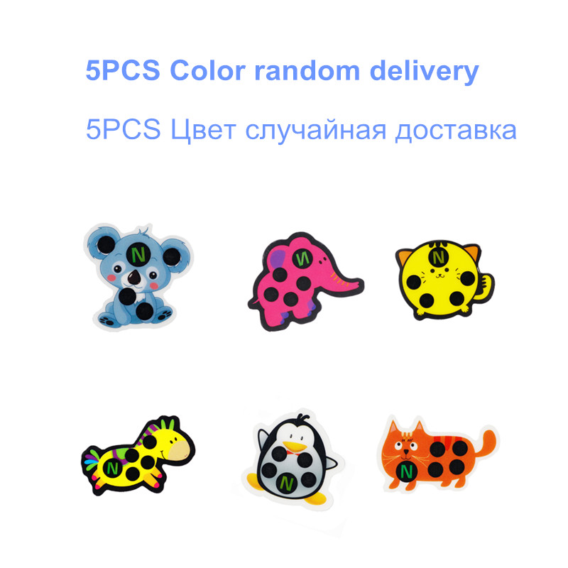 5pcs Baby Cute Cartoon Animal  - Temperature Strip Thermometer のレビューと価格