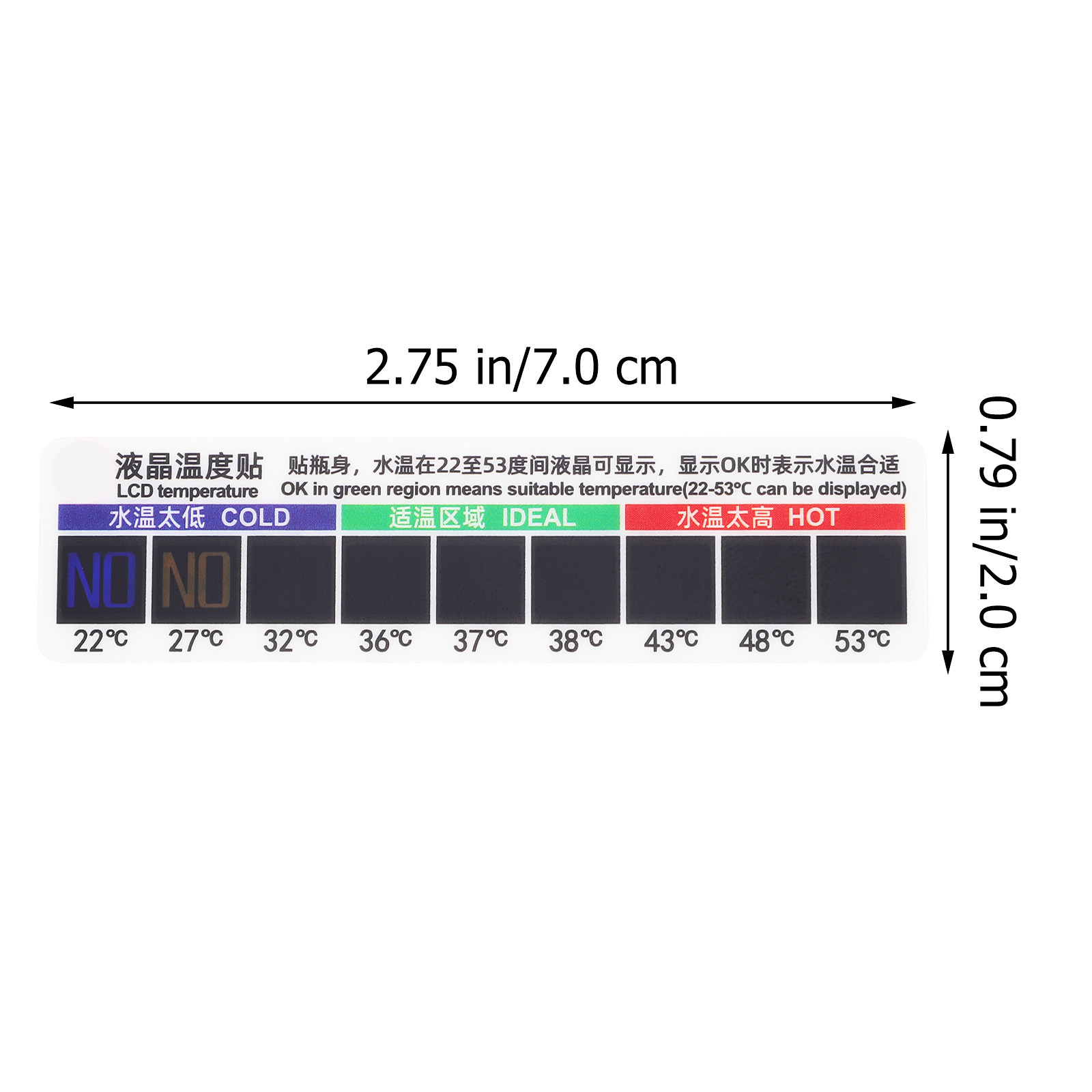 10Pcs Physiological Saline Tem - Temperature Strip Thermometer のレビューと価格