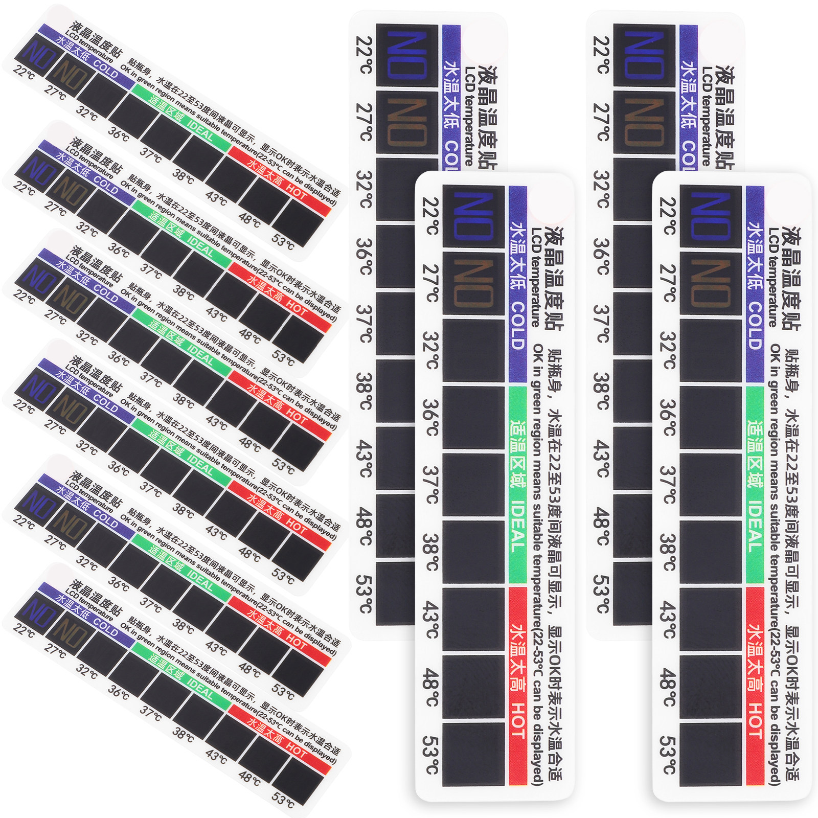 10Pcs Physiological Saline Tem - Temperature Strip Thermometer のレビューと価格