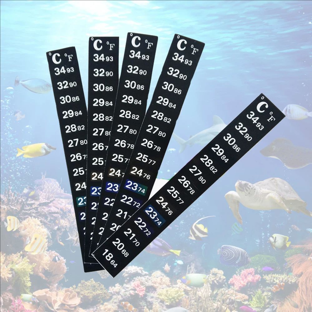5Pcs/10Pcs Aquarium Fish Tank  - Temperature Strip Thermometer のレビューと価格