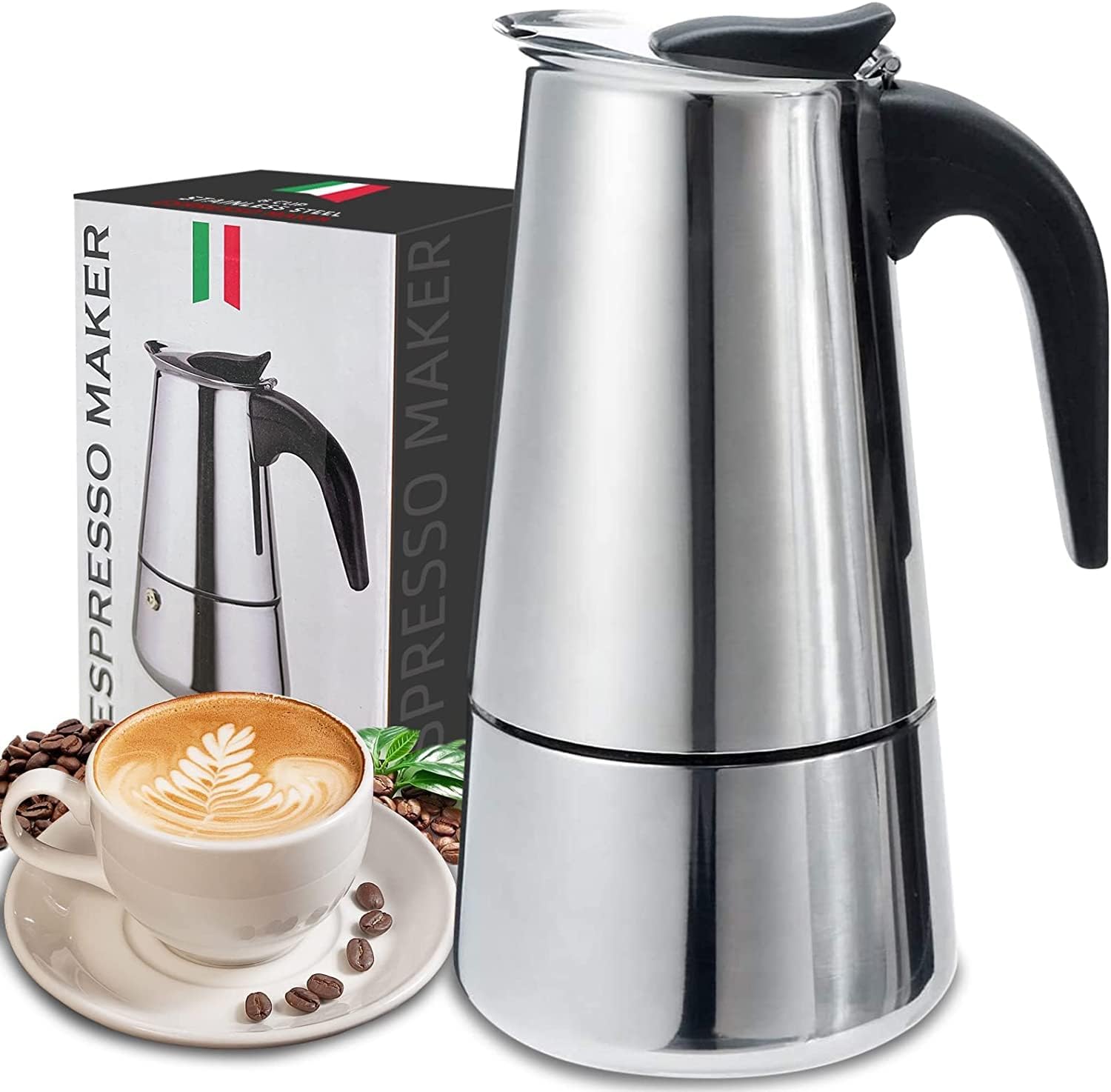 4/6/9 Cups Moka Pot Caffe Mach - Coffee Equipment Set のレビューと価格