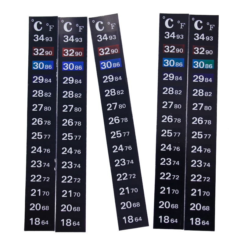 1/2/3/5pcs/lot Change color Th - Temperature Strip Thermometer のレビューと価格