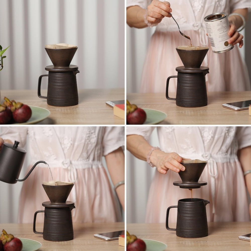 2-piece Porcelain Hand-pour Co - Coffee Equipment Set のレビューと価格