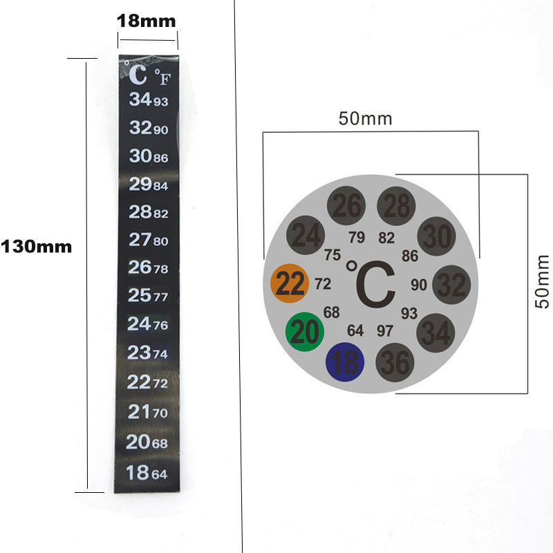 1pcs 2pcs Aquarium Fish Tank S - Temperature Strip Thermometer のレビューと価格